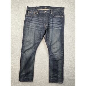 Polo Ralph Lauren Jeans Mens 38x32 Blue Dark Wash Varick Slim Straight Denim